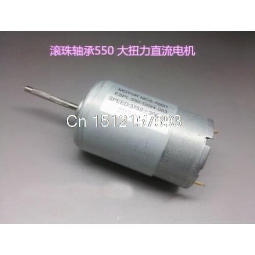550 12V Around 4000RPM 0.29A 3mm x 30mm Long Knurl Shaft 2 Pin Connector Electric Motor DC 12V High Torque