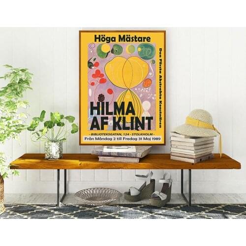 Hilma Af Klint Canvas Print Modern Abstract Museum Exhibition Poster Art Nouveau Painting Wall Decoration Home Decor