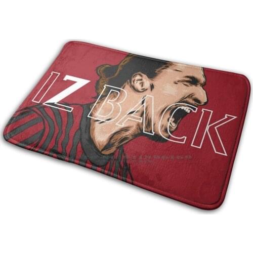 Iz Back Mat Rug Carpet Anti-Slip Bedroom Entrance Door Mat Ibrahimovic Zlatan Kaka Ronaldo