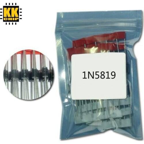 100PCS 1N5819 DO-41 IN5819 1A 40V 5819 SCHOTTKY DIODE