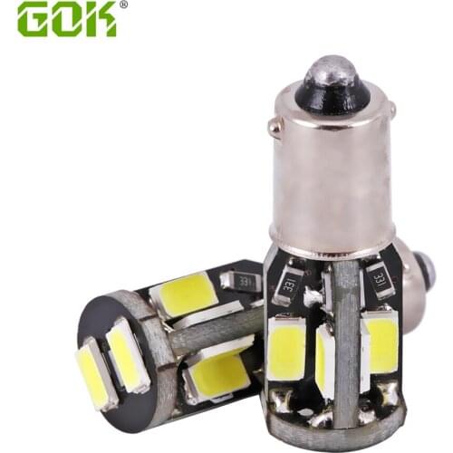 500 X BA9S led bulb W5W 194 168 t4w ba9s 10SMD led 5730 Canbus NO ERROR 12V Car Auto Bulbs Indicator Light Parking Lamp White
