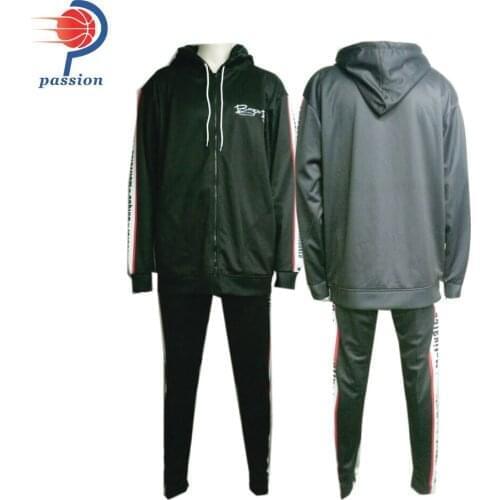 MOQ 5pcs $36 each 100%Polyester Cheap Custom Mens Warm up Tracksuits For Teams