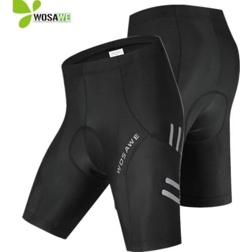 WOSAWE 5D GEL Padded Bicycle Mens MTB Bike Shorts Shockproof Tight Downhill Shorts Breathable Cycling Underpants