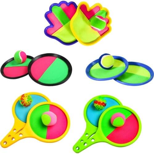 Paddle Toss and Catch Ball Set for Kids- Self Stick/Suction Paddle Game with Paddles and Ball for Children