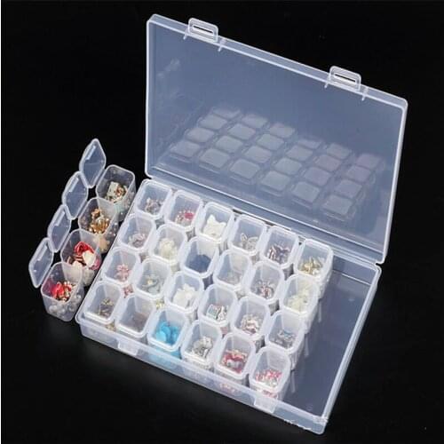 High quality 28 slot diamond embroidery box diamond painting cross-stitch tool 11 piece set special tool set for point drill
