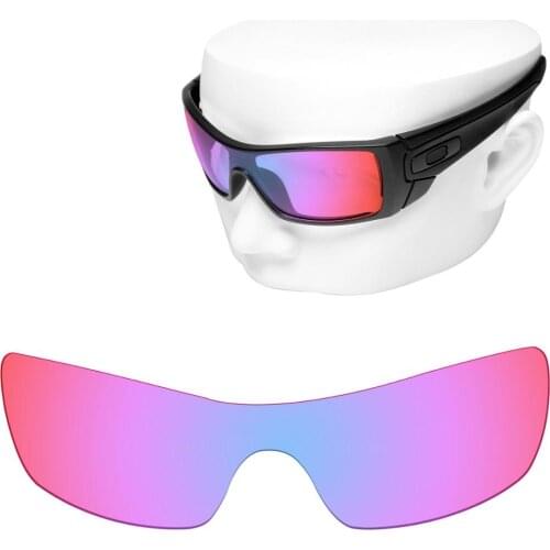 OOWLIT Polarized Replacement Lenses of Cobalt Pink for-Oakley Batwolf OO9101 Sunglasses