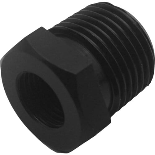Black Aluminum Fitting Adaptor 3/8" NPT To 1/8" NPT Sensor For K20 K24