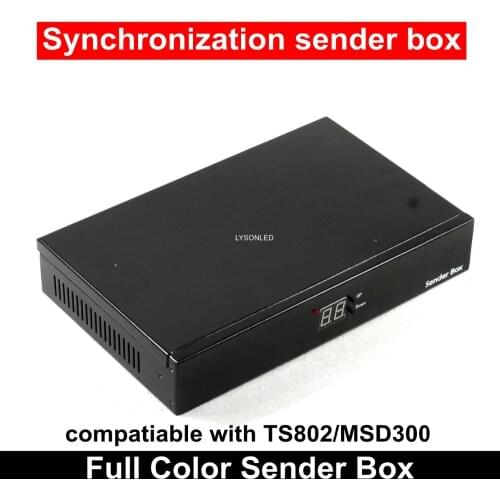 Empty P5 P10 LED Video Display Sender Box With Meanwell Power Supply Installed,can Install TS802/MSD300 Sending Card