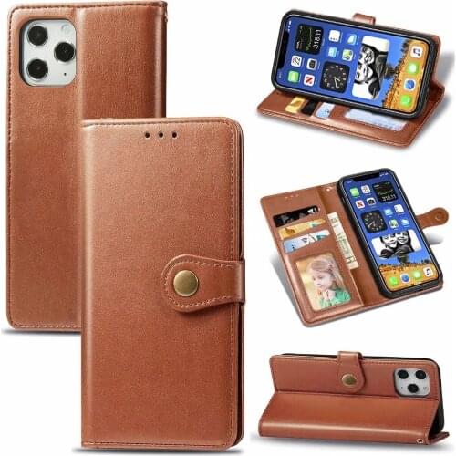 Luxury Flip Genuine Leather Wallet Case For iPhone 12 Mini 11 Pro XS Max SE XR X 8 7 6S Plus iPhone12 Mini Cases Phone Bag Cover