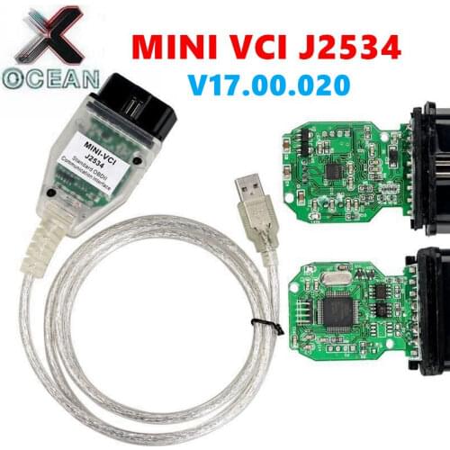 Cheapest MINI VCI for TOYOTA V15.00.028 Single Cable Support Toyota TIS OEM Diagnostic Software FTDI FT232RQ FT232RL Chip