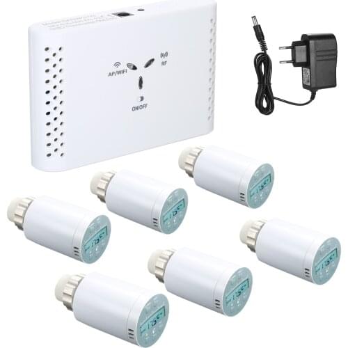 WIFI Smart Thermostat Temperature Controller for Electric Floor Heating Water Wireless Reciver Voice Remote Control Programmable