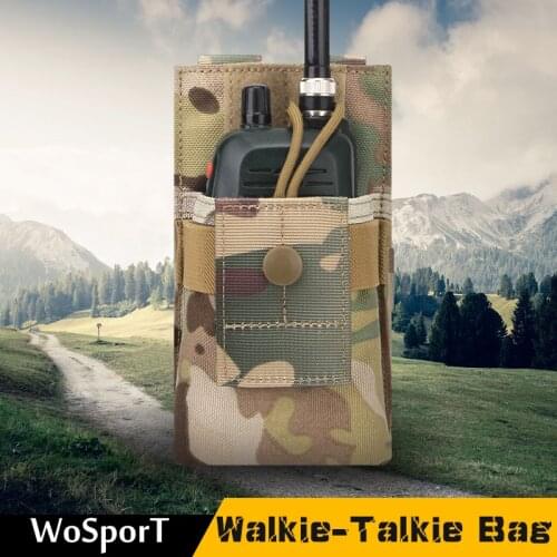 WoSporT BP-31 Tactical Package Airsoft Molle Walkie-Talkie Bag for CS Military Outdoor Hunting Hiking Paintball Accessories