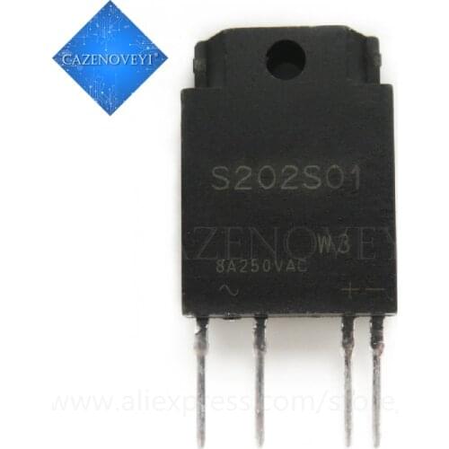 1pcs/lot S202S01F S202S01 RELAY SSR 240VAC 8A TRIAC 4-SIP Solid State Relays In Stock