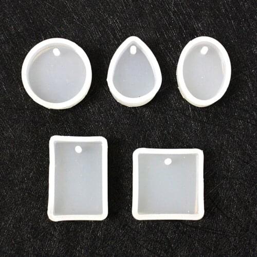 5Pcs Mixed Silicone Mold Mould DIY Jewelry Earrings Making Pendant Gifts