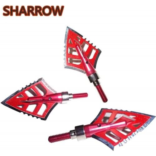 6/12Pcs 120 Grain Archery Broadheads 4 Blade Stainless Steel Arrowheads Hunting Screw Tips For Outdoor Shooting Accessories