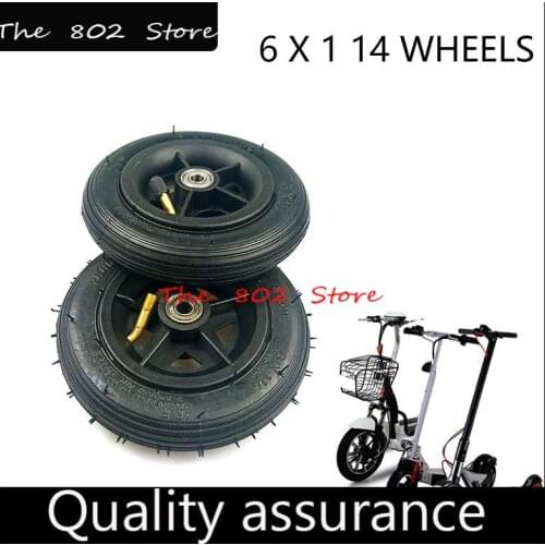 6X1 1/4 CST 6 Inch Pneumatic Tire 6x1.5 Outer Tire and Inner Tube wheel with alloy hub for Electric Scooter E-bike motorcycle