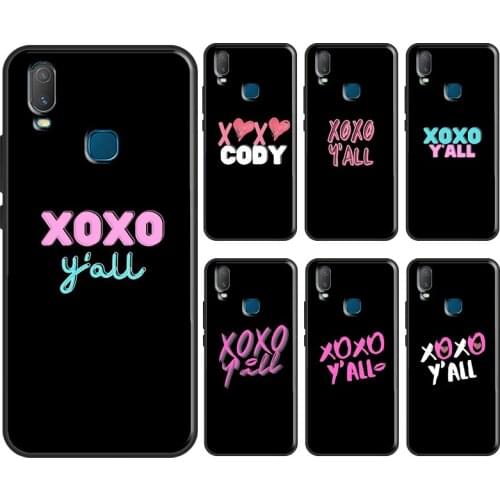 XOXO Y'all Love Quote Gossip Girl Case For Vivo Y11 2019 V17 Neo V20 SE Y1S Y12 Y17 Y19 Y20 V11 i Y30 Y50 Y70 Y91C Coque