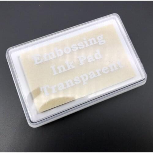 Embossing Ink Pad Transparent Stamp Inkpad for DIY Planner Scrapbook Card Making G6DB