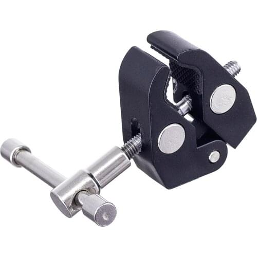 DSLR Rig LCD Monitor Studio Light Metal Crab Pliers Clip Super Clamp for Boom Light Stand Boom Arm Camera Tripod Monopod Magic