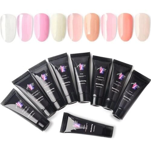 15ml Colorful Nail Gel Builder Crystal Polish Quick Nail Extension Gel For Acryl Gel LED Hard Builder Gel Nail Art Gel