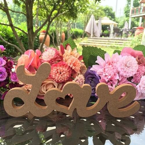 "LOVE" MDF Wooden Letters gift, wedding, birthday wood sign decoration