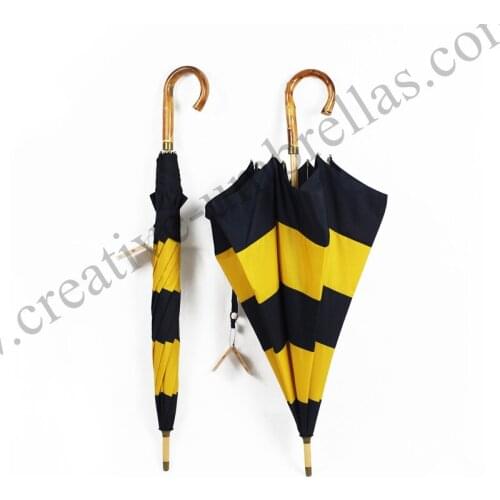 Long-handle pure nature rattan bamboo handmade maple wooden umbrellas 300D Twaiwan formosa nylon anti-thunder fiberglass parasol