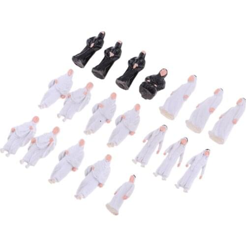 20x 1/150 Scale Model People Figures Arabian Arabs for Diorama Wargame Parts