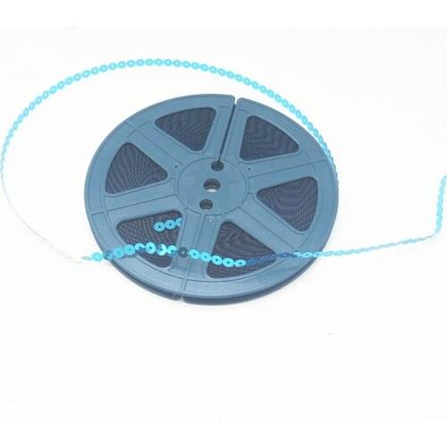 12pcs Embroidery Garments parts sequins Size 7mm length 95meters/reel flat glitter sequin reel