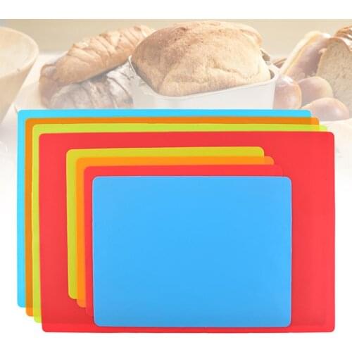 Kitchen Silicone Baking Mat Pizza Kneading Dough Cookies Anti-stick Thickening Flour Rolling Pad Sheet Bakeware Liners