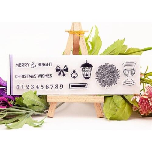 Hot selling Street lamp transparent clear stamp / silicone seal roller stamp DIY scrapbook album / card production