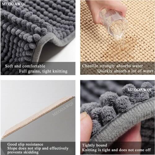 MEOOAWQI Rubber Rugs For The Bathroom