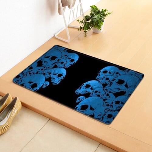 Bohemian Halloween Party Skull Floor Mat Door Mat Anti-slip Mat Carpet Bedroom Living Room Home Decoration