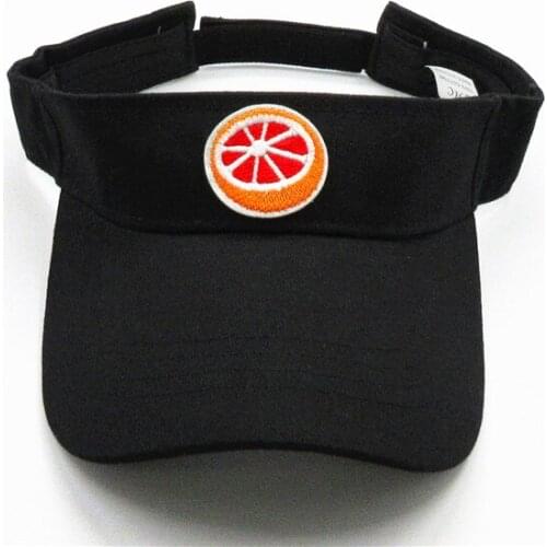 Orange fruit embroidery Visors Baseball Cap Adjustable Snapback cap for men and women 206
