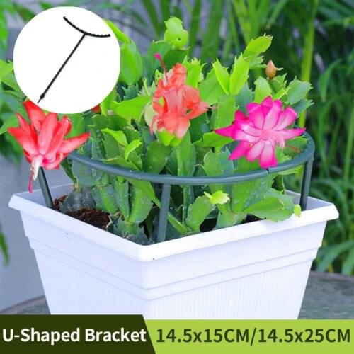6Pieces Garden Flowerpot Arcuated Plant Support Stakes Agriculture U-shaped Bracket Household Balcony Indoor Climbing Frame
