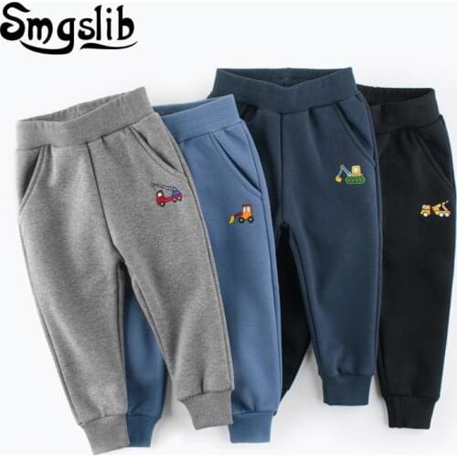 Pants For Boys 2021 Spring Autumn Cotton Pants For 2-7 Years Old Solid Boys Girls Casual Sport Pants Kids Children Trousers