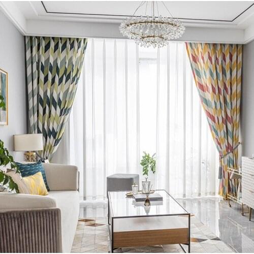 Modern Blackout Curtains Bibo article Pattern For Living Room Window Bedroom shading Ready Made Finished Drapes Blinds 2JL567