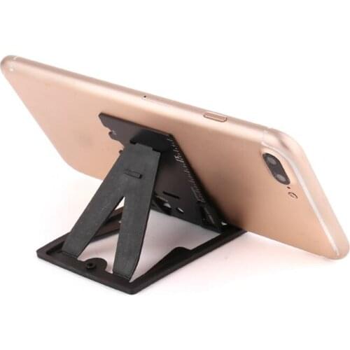 Folding Mobile Phone Bracket Mini EDC Tool Card Bottle Opener Screwdriver Wrench