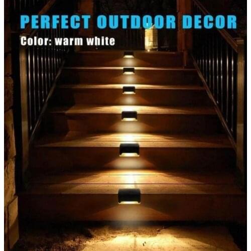 Led Solar Lamp Diy Deck Lights Wall Stairs Garden Lamp Solar Stair Light Waterproof Step Light Party Light Festival Decor Suppli