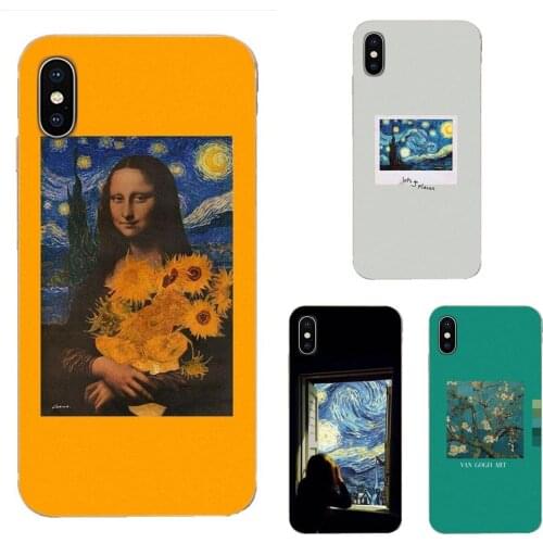 Van Gogh Art Spray For Samsung Galaxy S3 S4 S5 Mini S6 S7 S8 Edge Plus S9 S10 S20 Plus Soft Silicone TPU Transparent Call Box