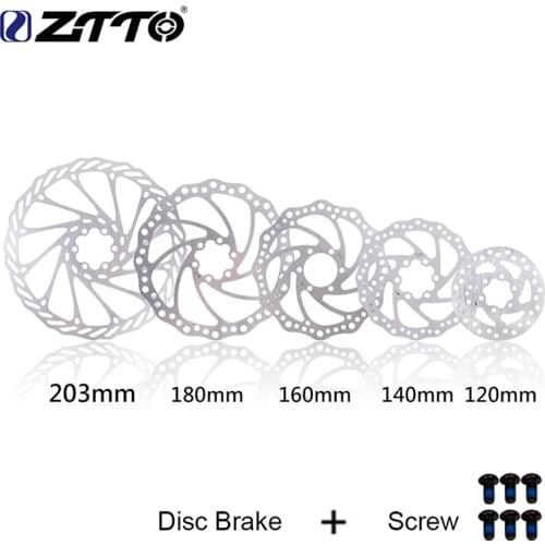 ZTTO Bike Disc Brake 120mm/140mm/160mm/180mm/203mm 6 Inches G3 Stainless Steel Bicycle Rotor Disc For Mtb Road Cruiser Bicycle