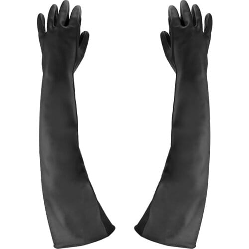 1 Pairs 60cm Anti Chemical Acid Alkali Rubber Work Gloves For Agriculture Forestry Garden Industry Protection Gloves