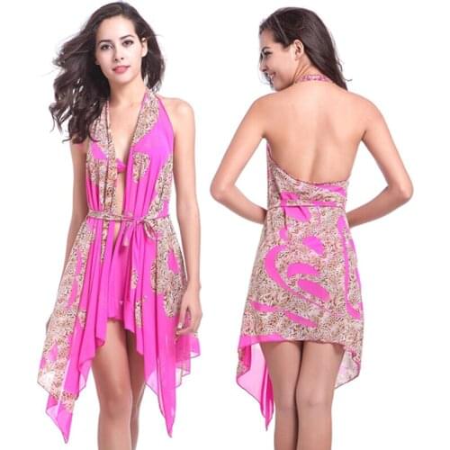 10 Wear Options Stretch Mesh Matches Bikini Convertible Infinite Sexy Women Sarong Pareo Beach 02