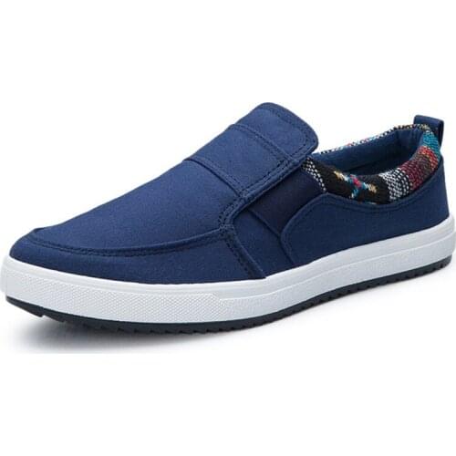 2019 Men Canvas Shoes Simple Casual Men Loafers Autumn Quality Anti-Slip Comfortable Man Flats Sneakers Outdoo zapatillas hombre