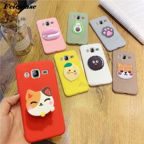 3D Cartoon Phone Holder Case For Samsung Galaxy J3 2016 2015 Cover Silicon Cute For Samsung J3 J 3 6 2016 J320 J320F SM-J320F