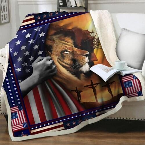 3D Thicken blanket animal pattern soft Flannel Blanket Plush bedding Blanket home Winter Warm Easy Wash Faux Fur Blankets Custom