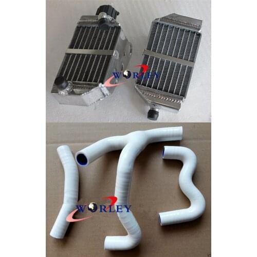 FOR KTM 50 SX/SXS MINI 50cc/49cc 2012-2018 2016 2015 Aluminum Radiator and hose WHITE