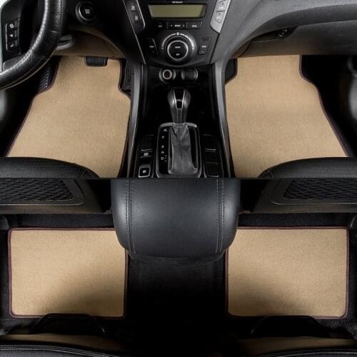 Kalaisike universal car floor mats for Hyundai All Models terracan accent azera lantra elantra tucson iX25 i30 iX35 Sonata