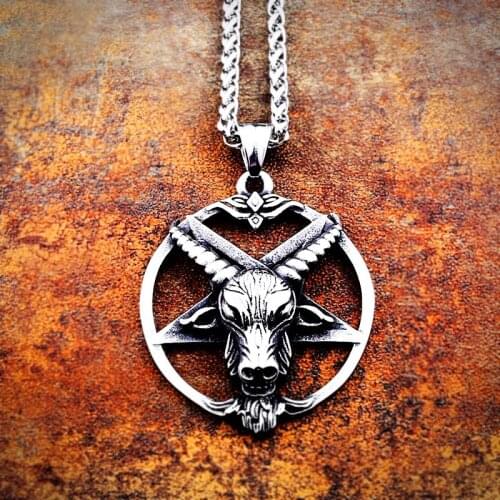 Beier 316L stainless steel Norse Vikings Pendant Nrose c eltic Odin raven Sheep head Original Animal Jewelry LP342