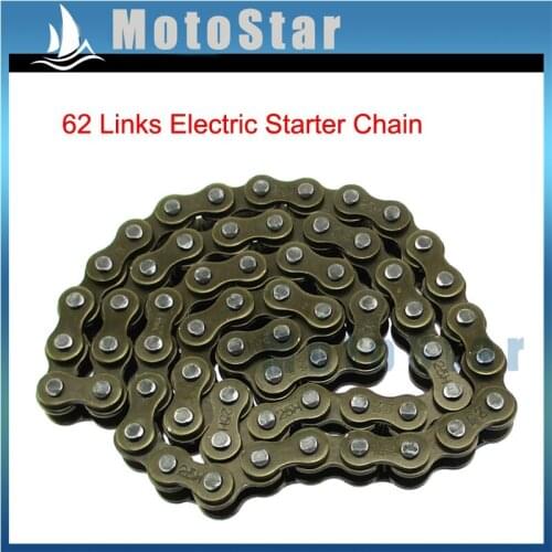 62 Links Electric Starter Chain For 50cc 70cc 90cc 110cc 125cc Engine ATV Quad Pit Dirt Bike Go Kart Taotao Peace Kazuma Roketa
