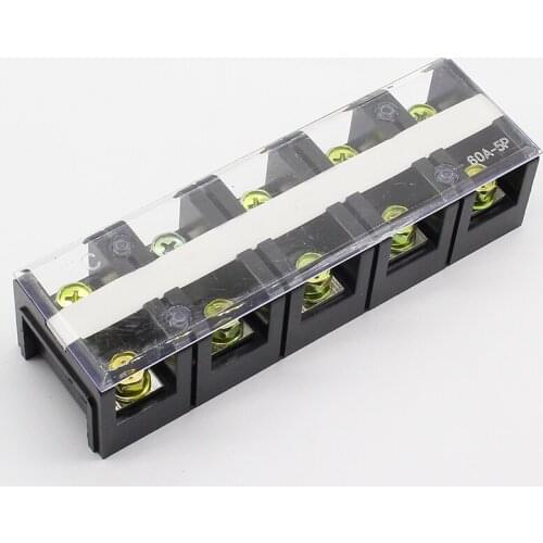 Fixed high current terminal block TC-605 60A 5P 5-position terminal block